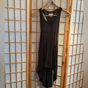 NWOT UO silence + noise Racerback Hi-Lo Tank Black Women's Size Small